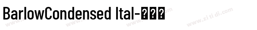 BarlowCondensed Ital字体转换